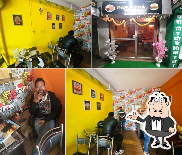 The interior of Paratha Makers Cafe'