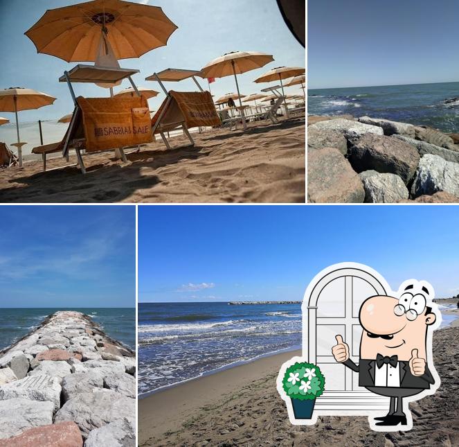 Puoi goderti l'aria fresca dal dehors di Sabbia e Sale feeling beach