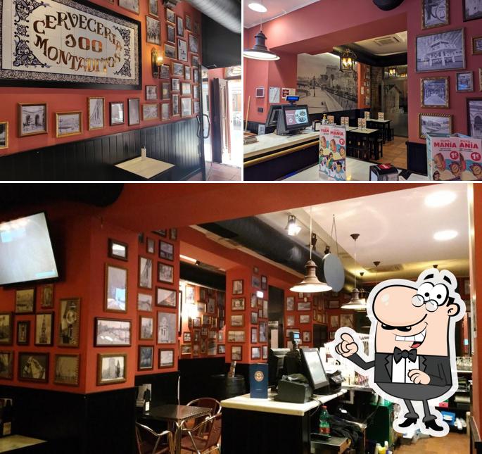 La foto della interni e bancone da bar di 100 Montaditos