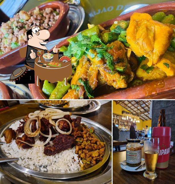 Esta é a foto mostrando comida e bebida no FEIJÃO DE CORDA - COTIA