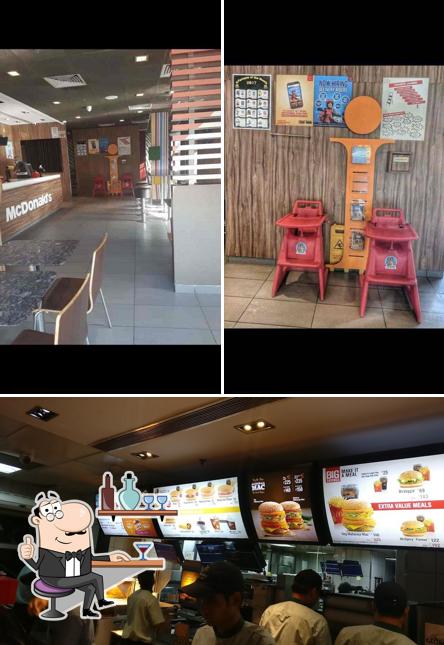 The interior of McDonald's