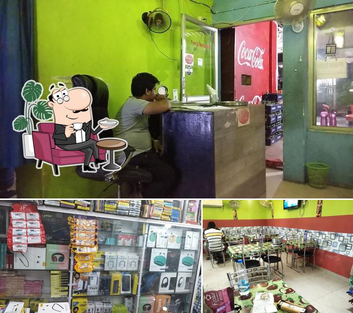 Take a seat at one of the tables at ROYAL BIRYANI GARDEN