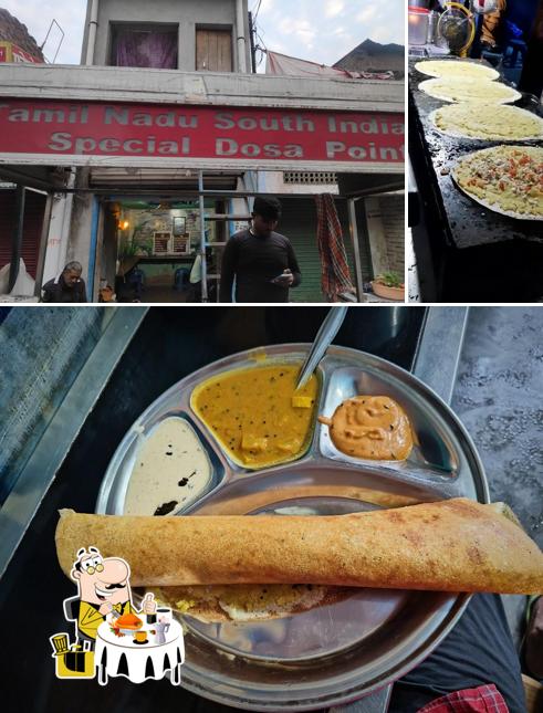 This is the picture depicting food and exterior at Anna Dosa Shop