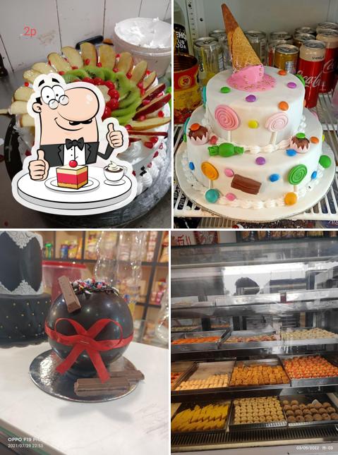Shalimar's Sweets Bakery Snacks offers a selection of desserts