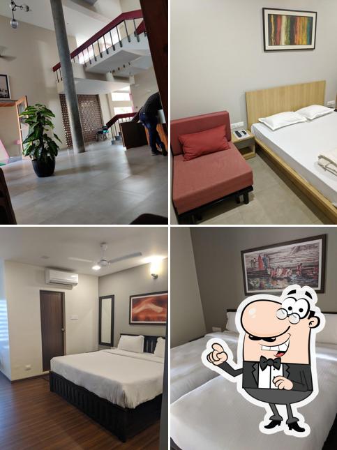 The interior of Shantivan Resort