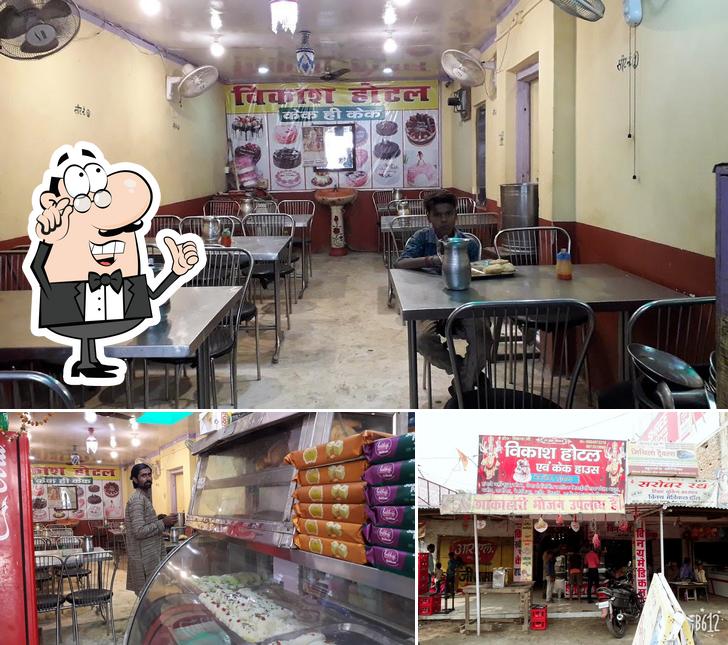 The interior of Vikash Hotel & Cake House