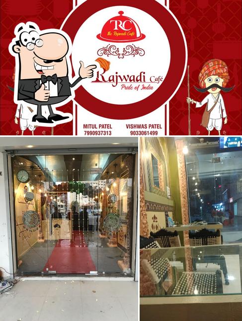 See this picture of The Rajwadi Cafe