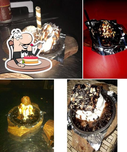 Sizzling brownie offers a variety of desserts