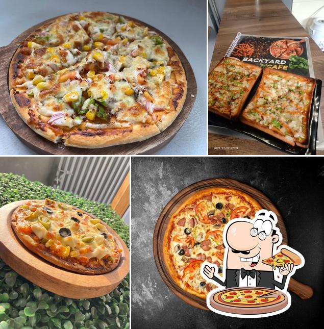 At Backyard Cafe, you can try pizza
