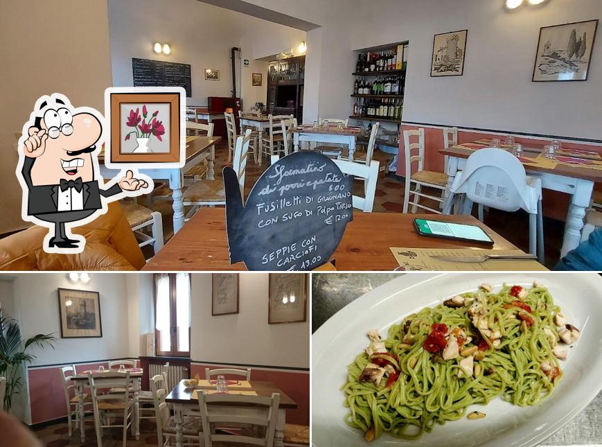 Guarda la foto che presenta la interni e cibo di Antica Osteria