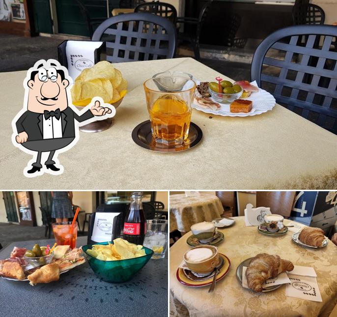 La interni e cibo del ristorante