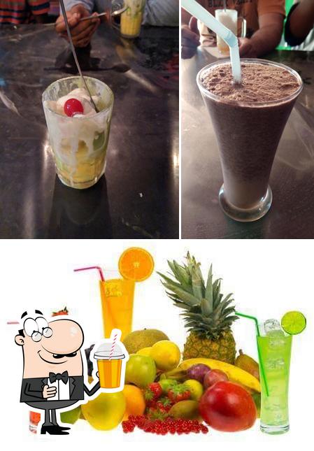 Enjoy a beverage at Classic Ice Cream Parlour