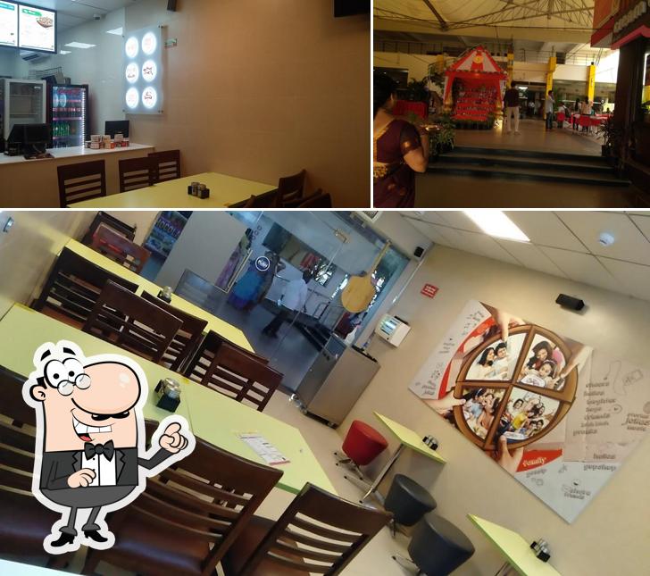 The interior of Domino's Pizza Rayanigudem, Nalgonda