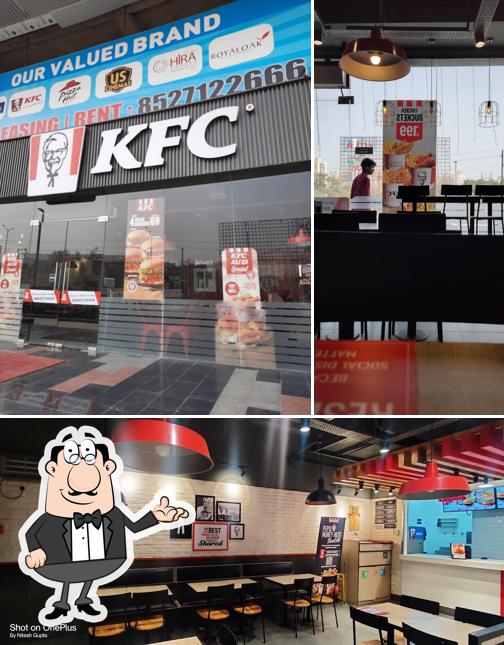 The interior of KFC