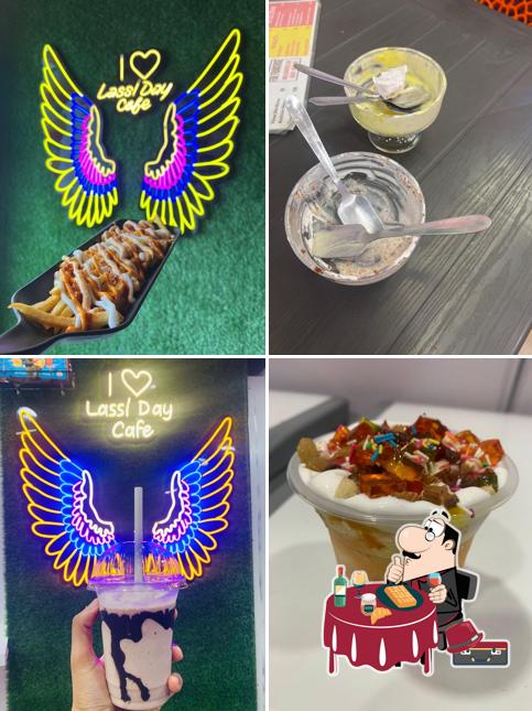 Waffles at Lassi Day Cafe and Burger Pav