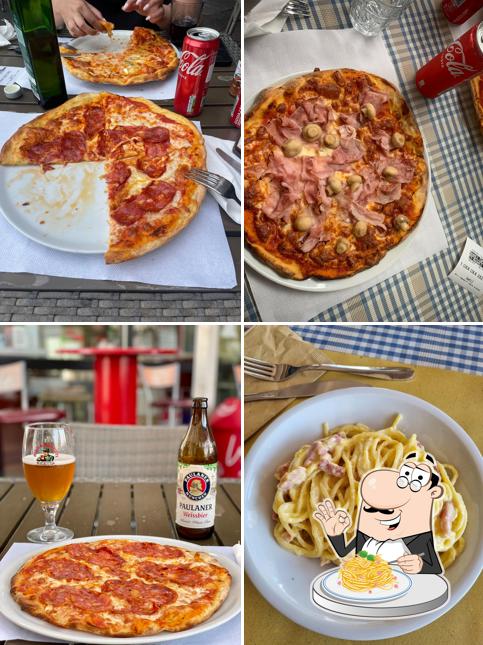 Spaghetti alla carbonara al Bar Il Geco
