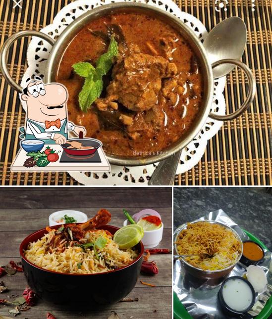 Chicken curry at Mangamma Gari Ruchulu