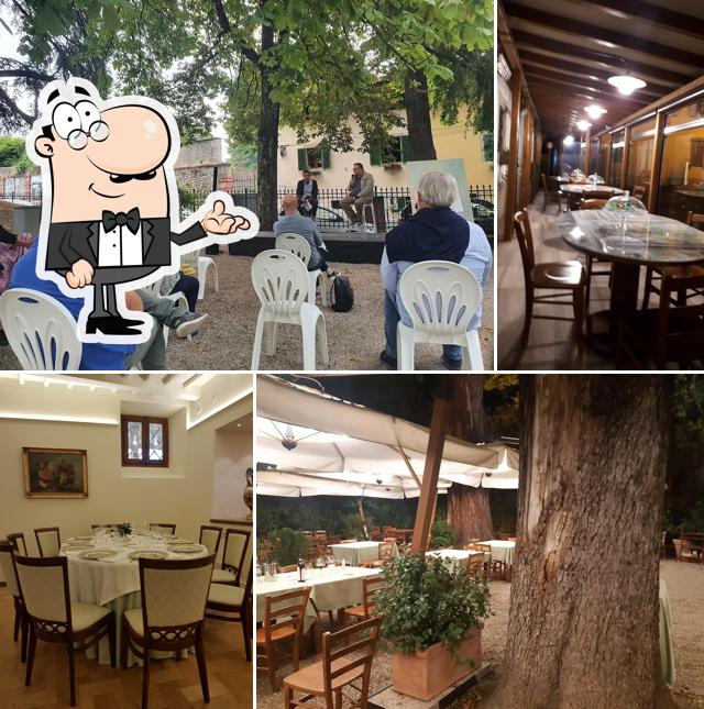 Gli interni di Osteria Il Giardino di Piero