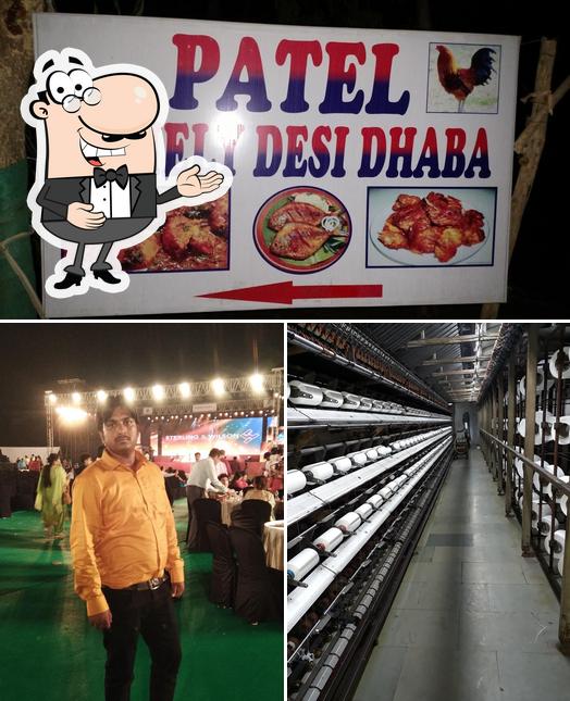 See this picture of Patel Chicken Dhaba