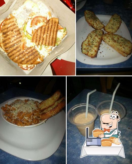 Garlic bread at The Next Door Cafe