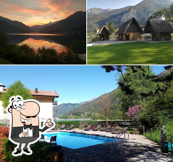 Goditi la vista dagli esterni di Hotel Ristorante Pizzeria Cima D'Oro