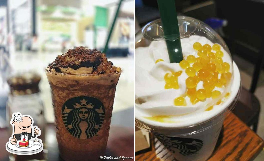Starbucks offers a variety of sweet dishes