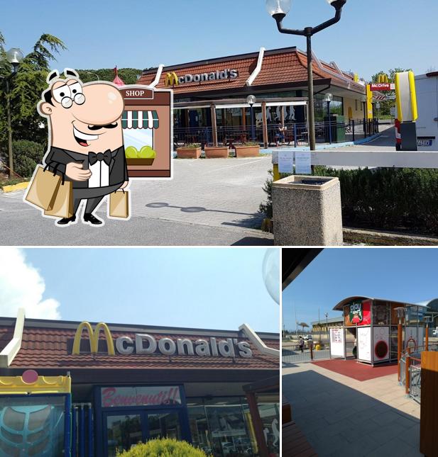 Gli esterni di McDonald's San Giuliano Terme