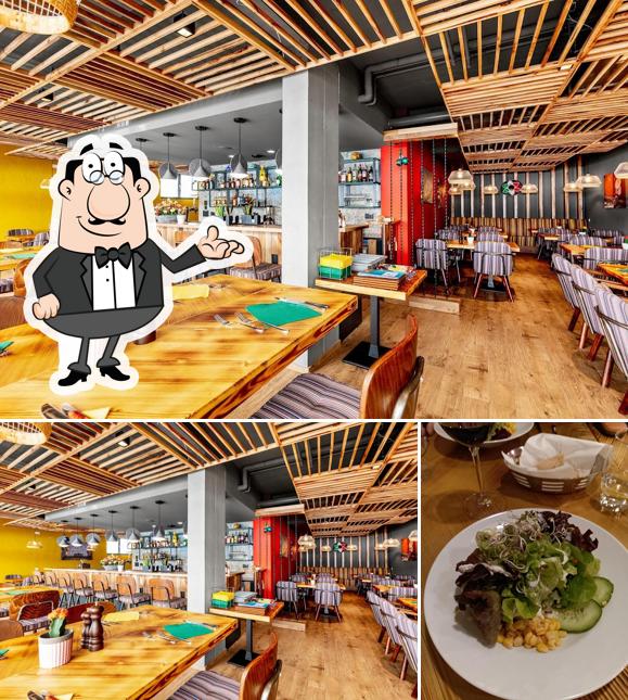 Tra le varie cose da La Torreta Mexican Restaurant & Bar si possono trovare la interni e cibo