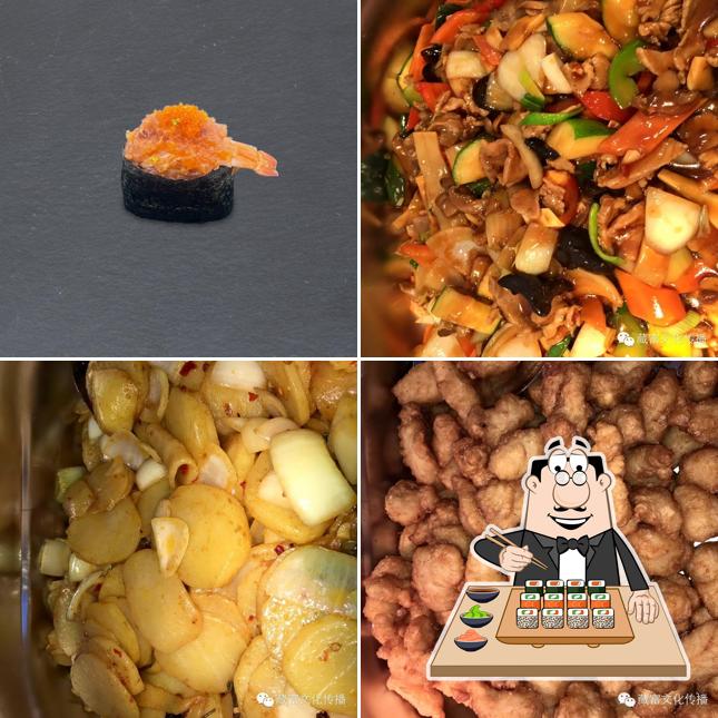 Scegli le varie opzioni di sushi