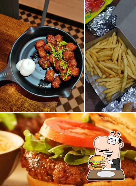 Order a burger at Cheesy Juicy Burgers