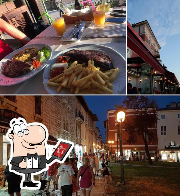 La immagine di esterno e bevanda da Restaurant Konoba Garibaldi