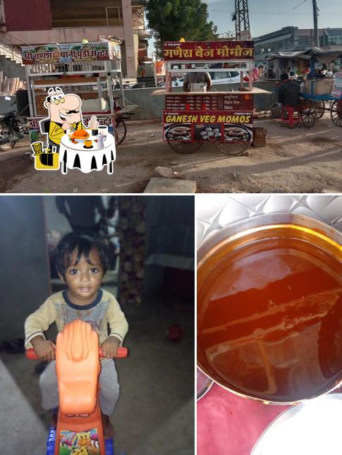 This is the image depicting food and exterior at Ramu Panipuri Center