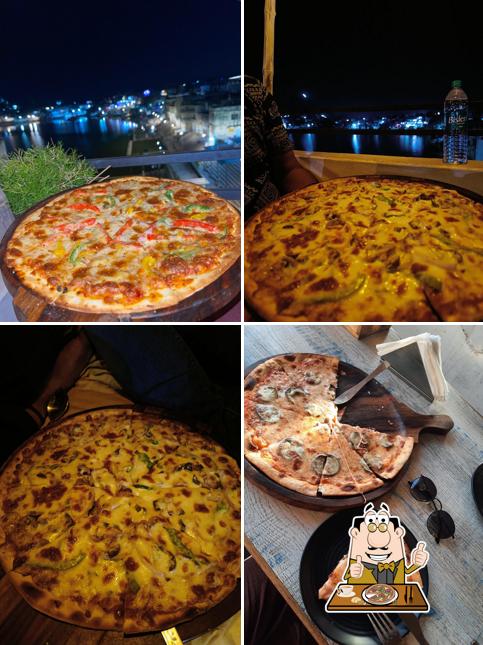Pick pizza at U Turn Roof Top restaurant