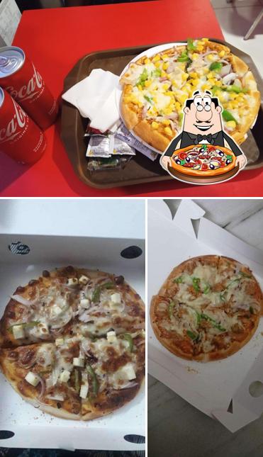 Pick various kinds of pizza