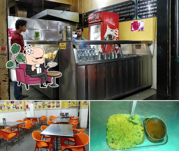 The photo of Joshi Wadewale’s interior and food