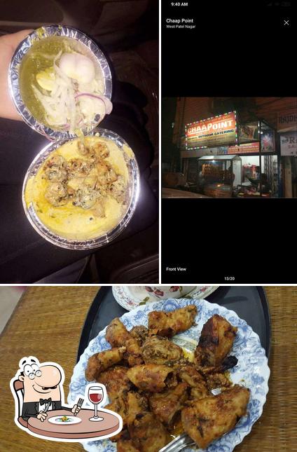 This is the photo depicting food and interior at Chaap Point