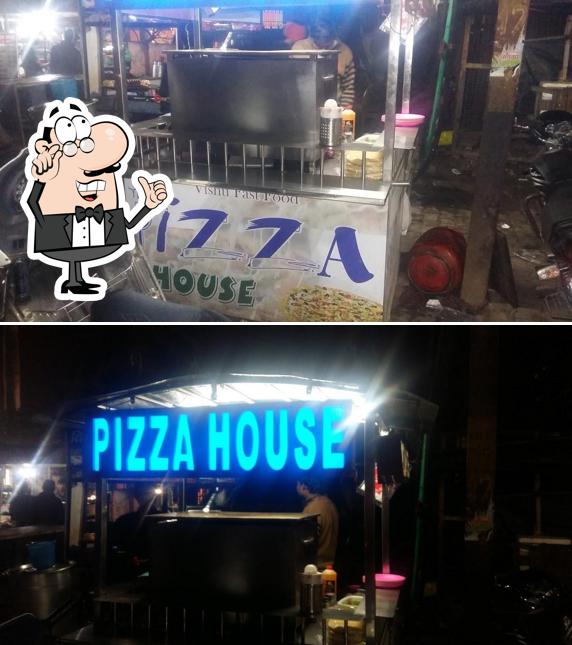 The interior of pizza house