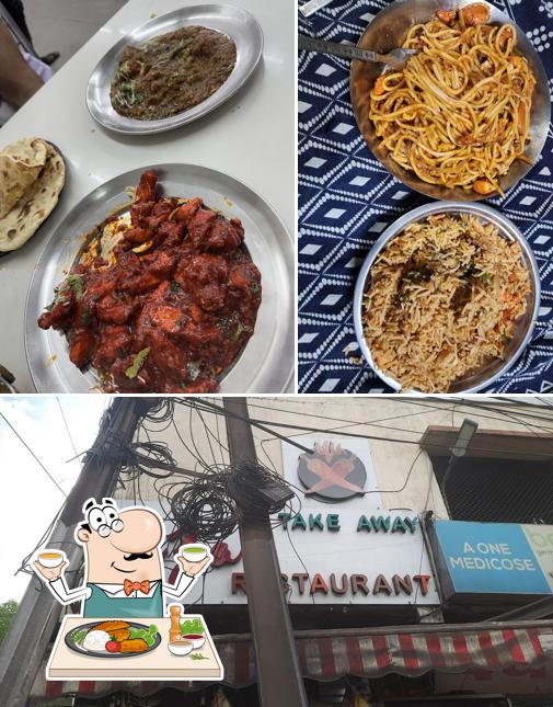 Food at Fiza restaurant