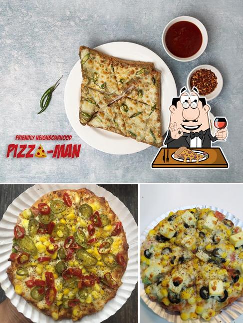 At Pizza-Man, VV Puram, you can enjoy pizza