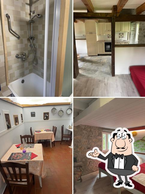 Gli interni di B&B Villa Dansio e punto di ristoro « il Buco »