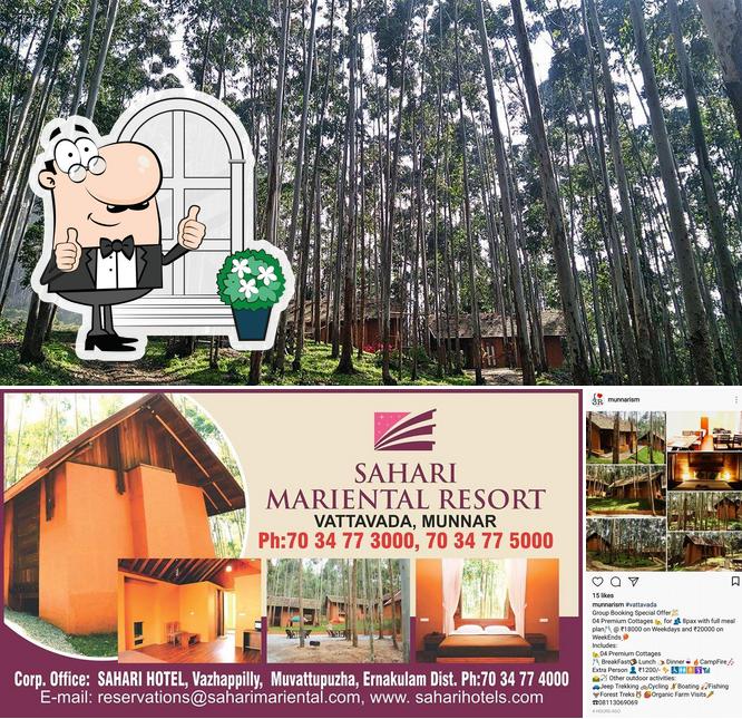 The exterior of Sahari Mariental Jungle Resort, Vattavada Munnar