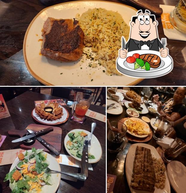 Bife em Restaurante Outback Steakhouse