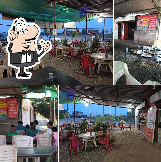 The interior of Shivneri Dhaba