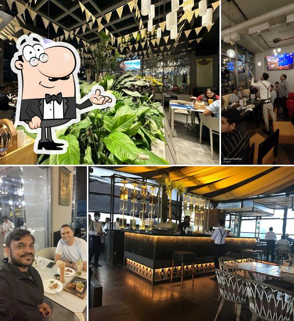 Check out how 24K Kraft Brewzz Brewery Brewpub Rooftop Restaurant in Balewadi High Street, Pune looks inside
