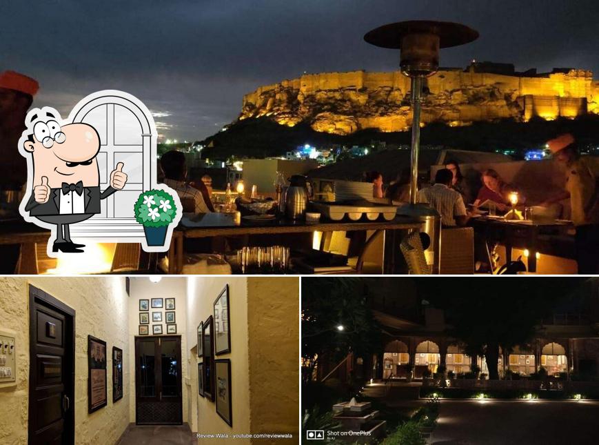 This is the image depicting exterior and interior at Indique Restaurant & Bar