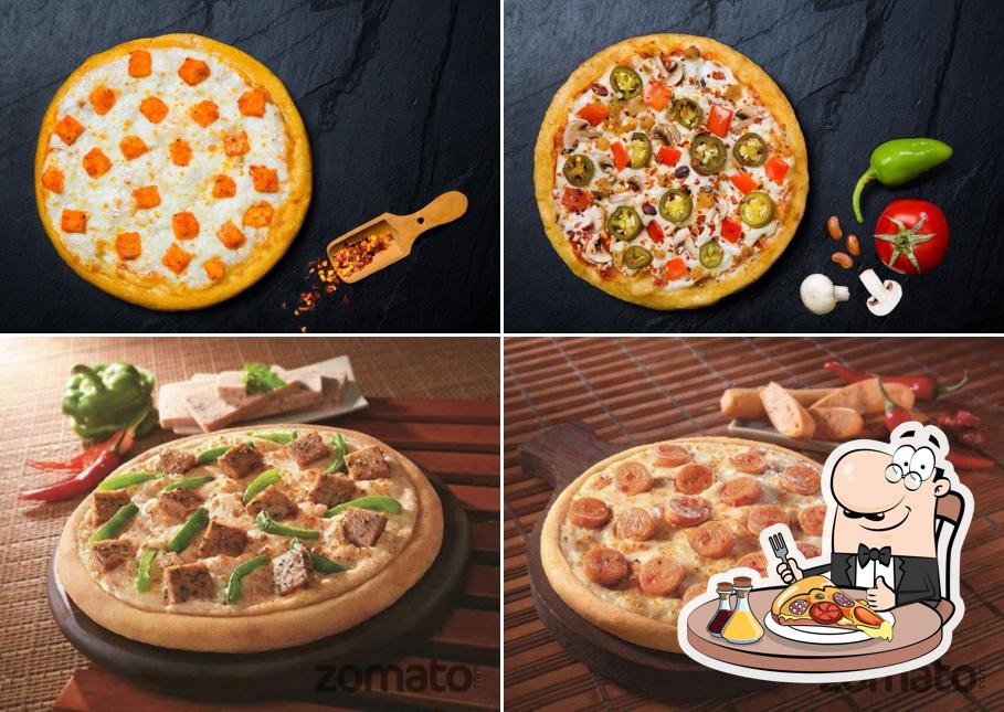 At Domino's Pizza, you can enjoy pizza