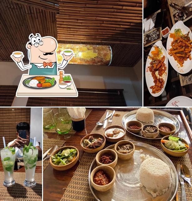 Food at E & K Restaurant