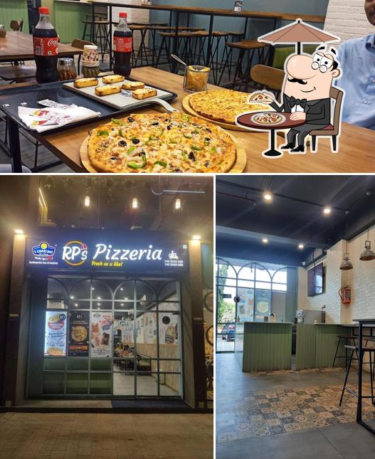 The photo of RP's Pizzeria’s exterior and food
