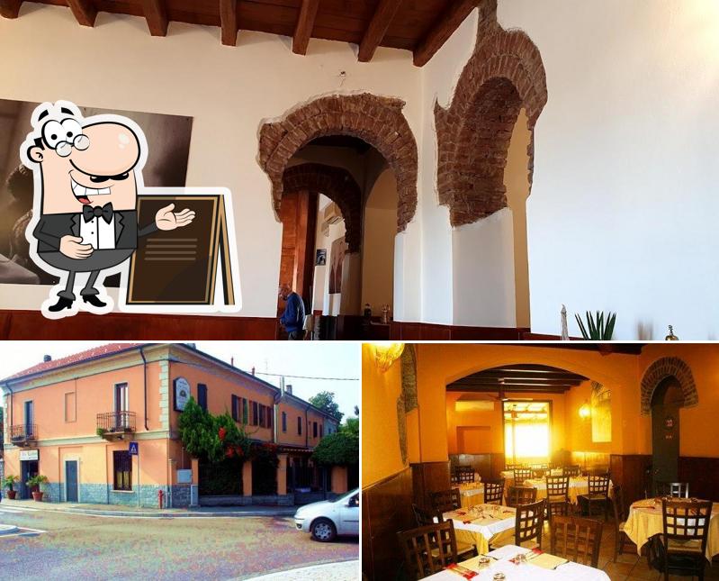 La esterno e interni del ristorante