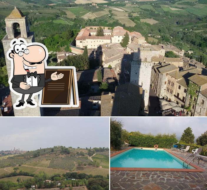 Goditi la vista dall'area esterna di Borgo Montauto